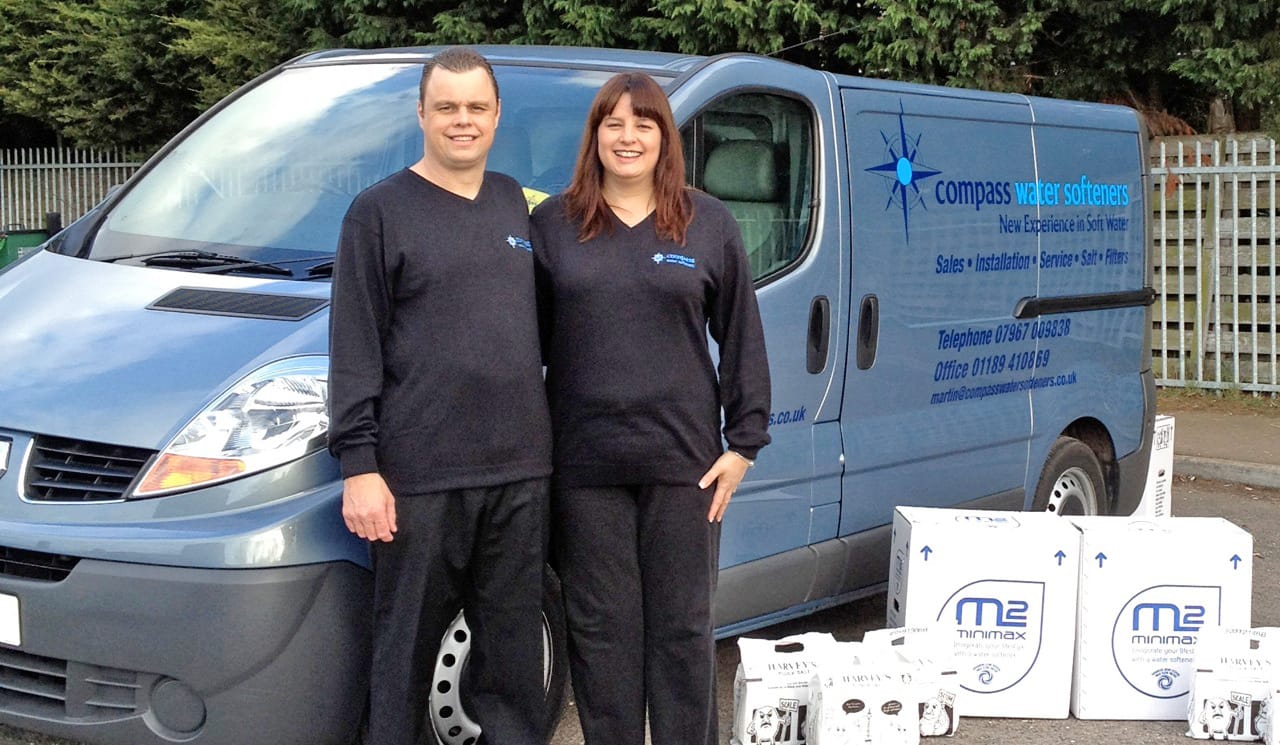 Martin and Lisa Perrin from Compass Water Softeners Reading
