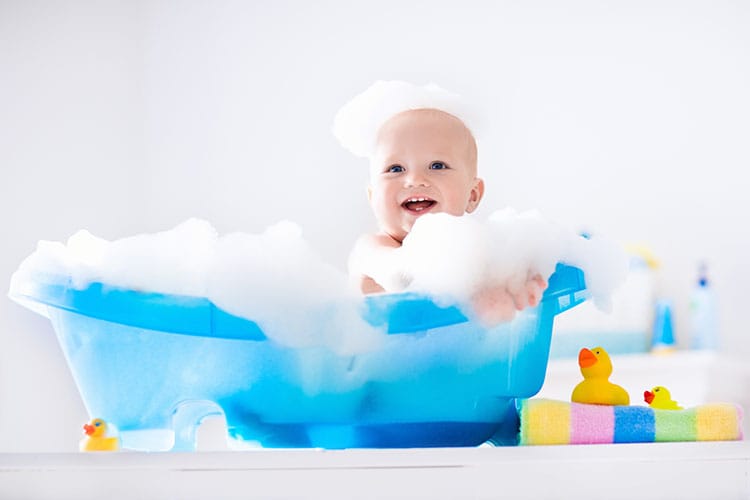 Baby in a bath