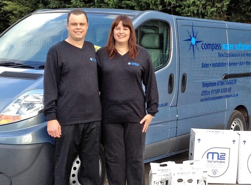 Martin and Lisa Perrin from Compass Water Softeners in Reading